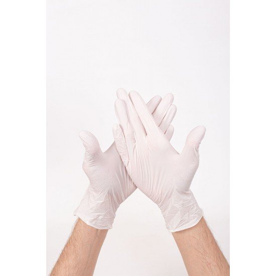 Перчатки одноразовые смотровые нитриловые «NitriMAX» белый