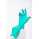 Перчатки одноразовые нитрило-виниловые хозяйственные «Wally Plastic», Китай зеленые