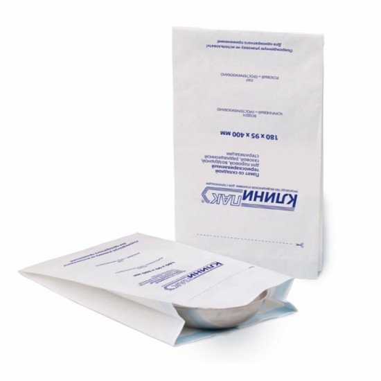 Пакеты бумажные объемные (с боковыми складками) термосвариваемые КЛИНИПАК