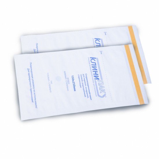 Пакеты бумажные плоские самозаклеивающиеся КЛИНИПАК для паровой и суховоздушной стерилизации